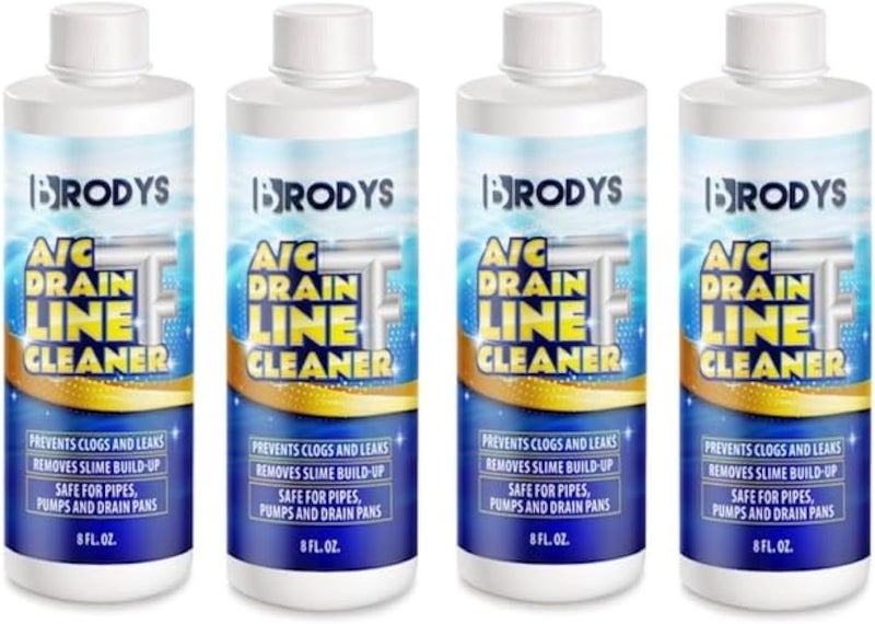 - A/C HVAC Drain Line Cleaner, Bottle, 2 MONTH SUPPLY, (Great to use at home, in the office, at restaurants and large commercial buildings) (8oz, 4, Count)